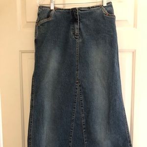 Louie (Anthropologie) Maxi Denim Skirt size 4